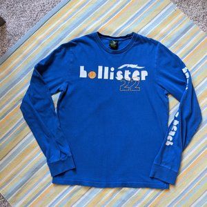 🛍️ BUNDLE ONLY | Vintage Blue Hollister Huntington Beach long sleeve logo shirt